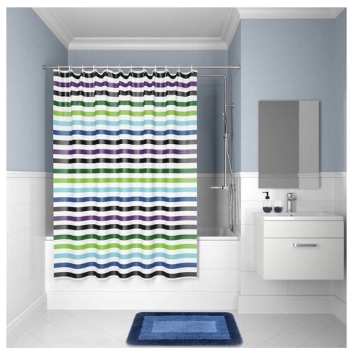 фото Штора для ванной комнаты, 180*180см, полиэстер, p18p118i11, iddis