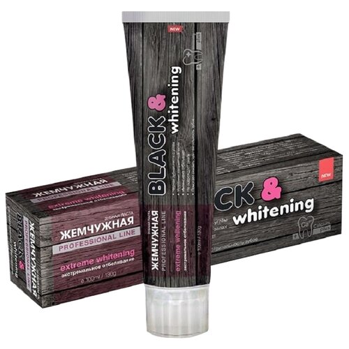 Жемчужная Professional Line Зубная паста Black & Whitening 100мл