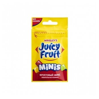 Жевательная резинка Juicy Fruit Minis фруктовый микс 13,8 г