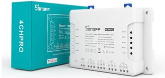 WIFI Реле Sonoff 4CHProR3 16А 4х канальное с радиоуправлением.