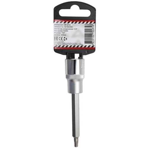 Головка 1/2 со вставкой TORX T27 L=100, ARNEZI R0345127