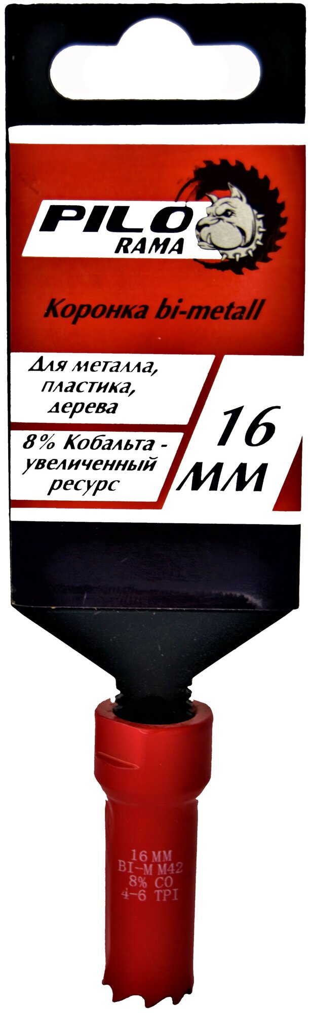 Коронка Bi-Metall 8%Co. 16мм "Pilorama" (1/25шт) 570016