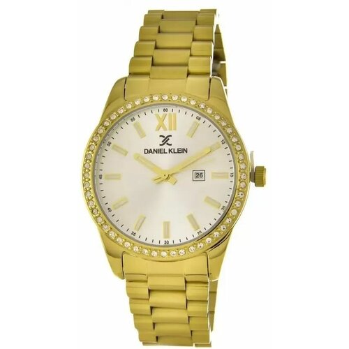 наручные часы daniel klein синий белый Наручные часы Daniel Klein Premium 79603, золотой, серый