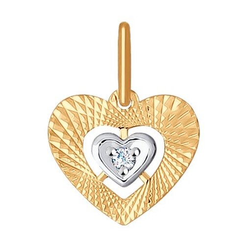 фото Sokolov подвеска в форме сердца 035341