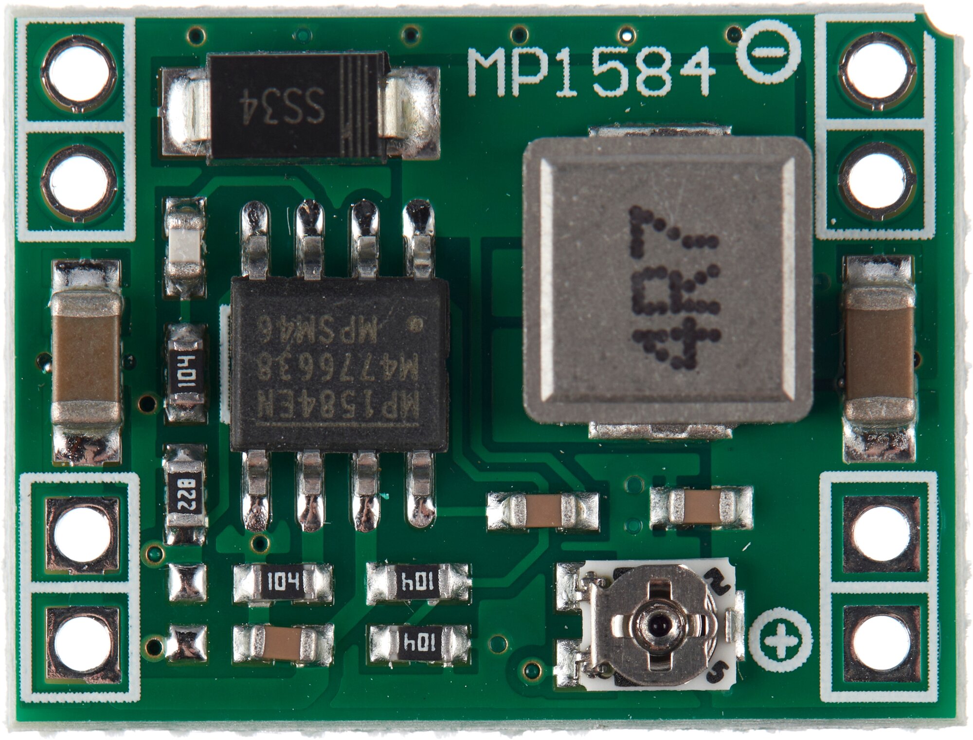 Понижающий преобразователь напряжения GSMIN MP1584EN DC-DC (Зеленый)