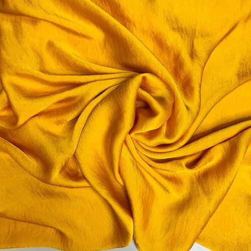 Ткань на отрез Мокрый шелк желтый WF0618-7