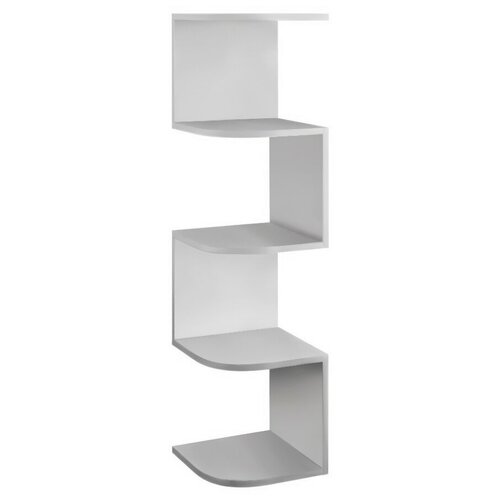 Угловая настенная полка БОНмебель Снейк-1 Белый 4040₽