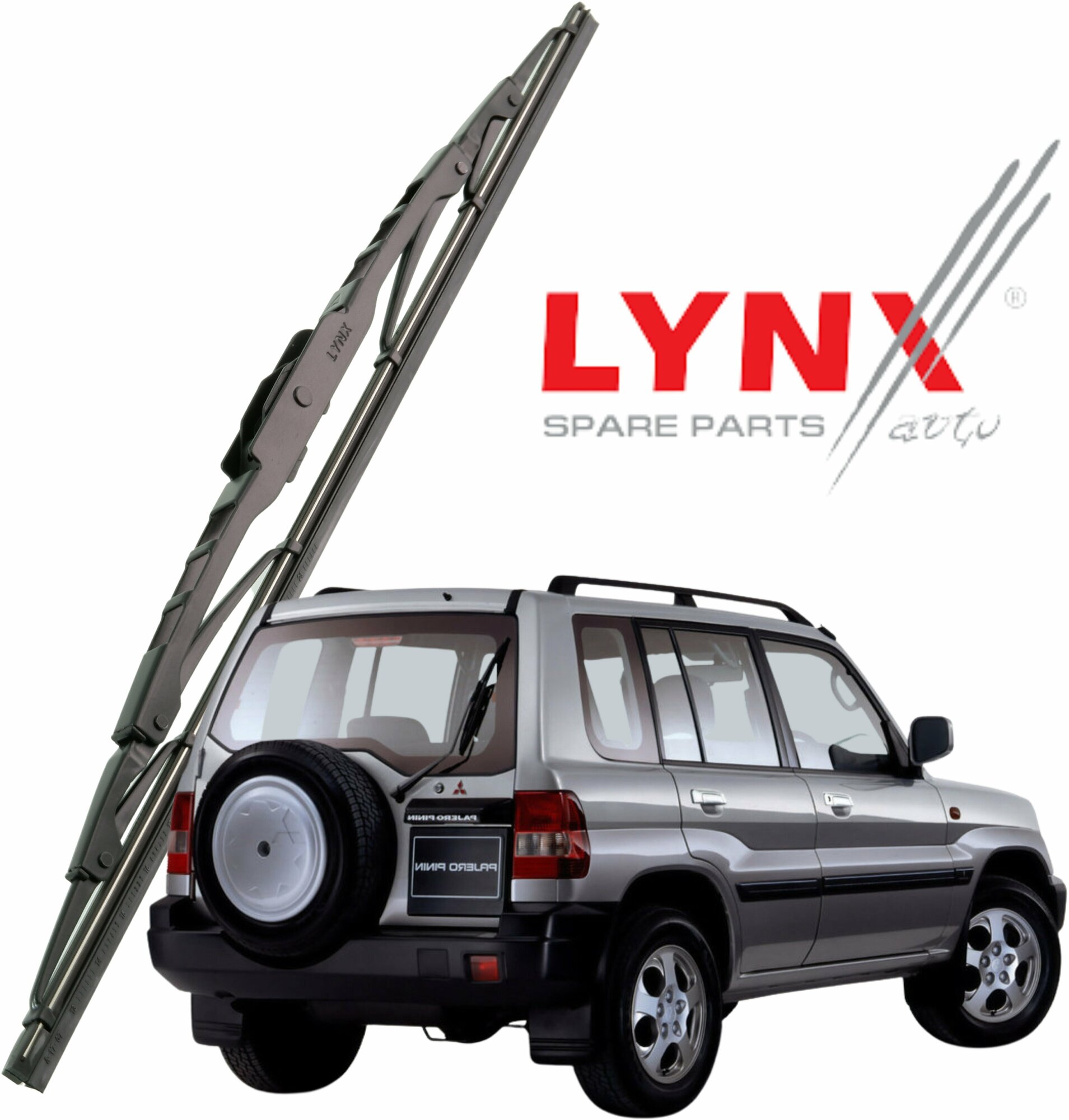 Дворник задний Mitsubishi Pajero PININ / Митсубиси Паджеро Пинин 1999 / 2000 / 2001 / 2002 / 2003 / 2004 / 2005 Щетка стеклоочистителя задняя 400мм