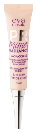 Eva Mosaic База под тональный крем Primer Radiance Уход и сияние, 15 мл, бежевый