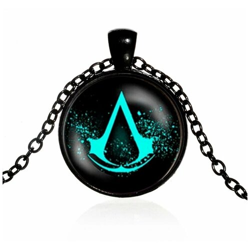 фото Подвеска, бирюзовый, черный assassins creed
