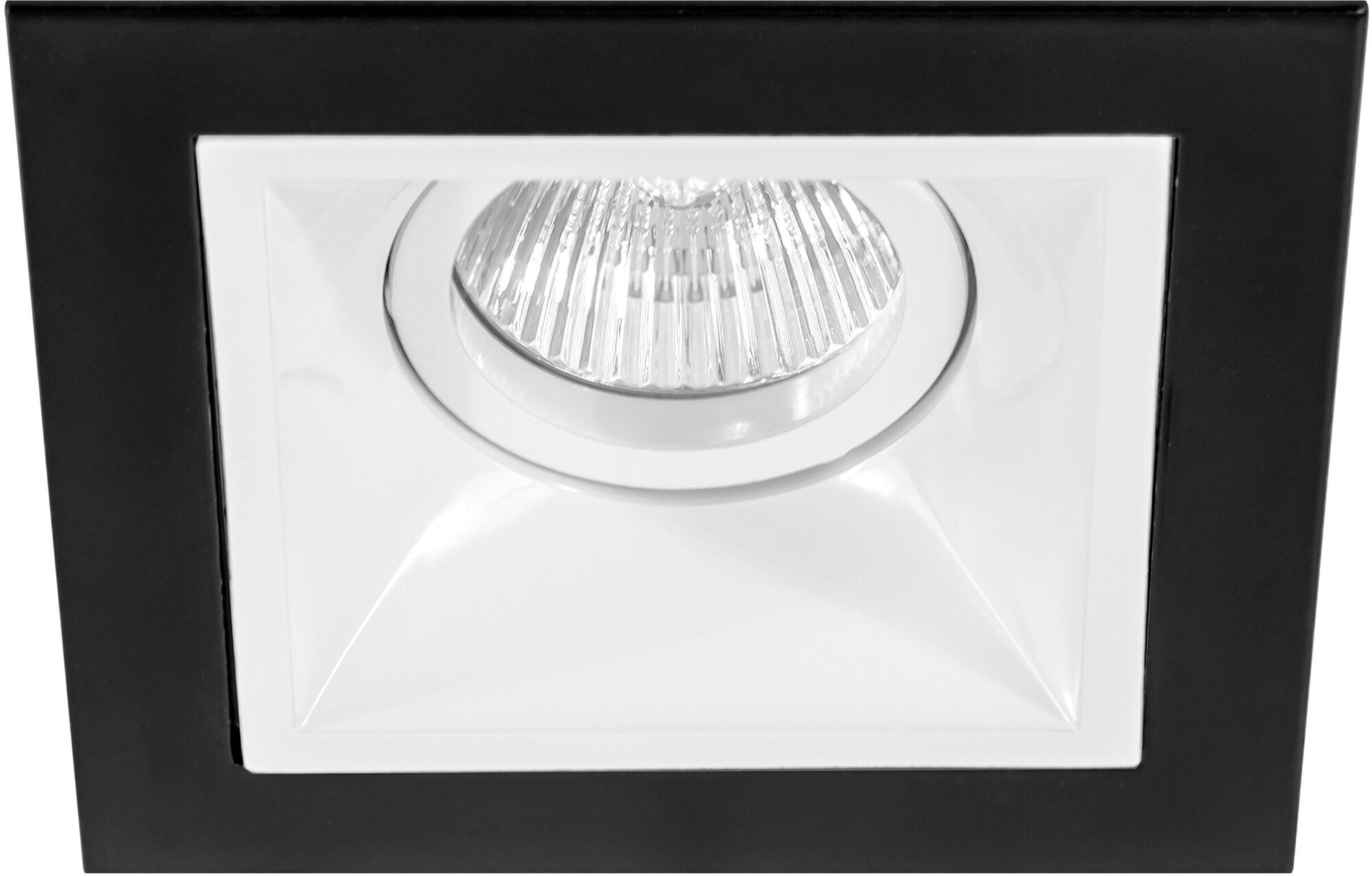 Встраиваемый светильник Lightstar Domino D51706, GU5.3, 50Вт, кол-во ламп:1шт, Черный