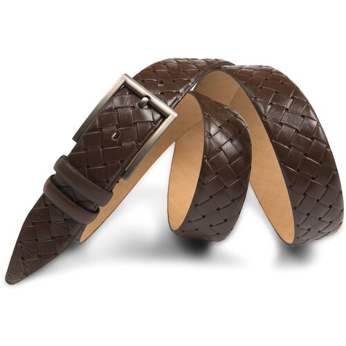 фото Ремень olio rosti, натуральная кожа, подарочная упаковка, для мужчин, длина 120 см., коричневый