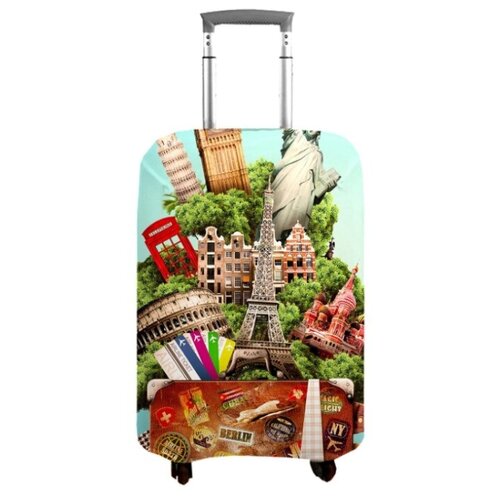 фото Чехол на чемодан 18327, m (70 см) сирень