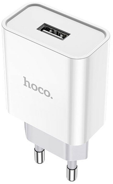 Сетевое зарядное устройство 1USB 2.1A Hoco C81A White