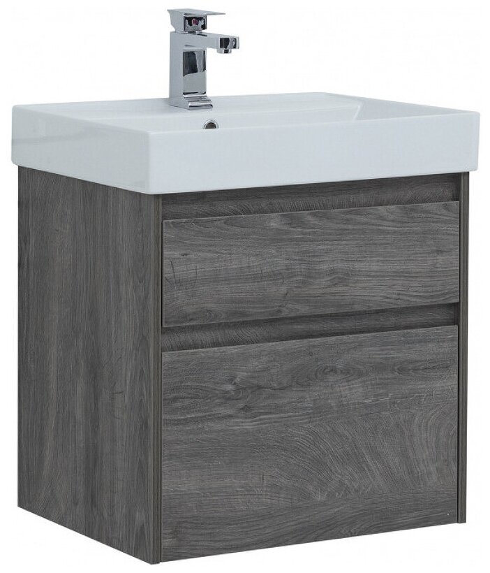 Тумба с раковиной Aquanet Nova Lite 60 245241 Серая