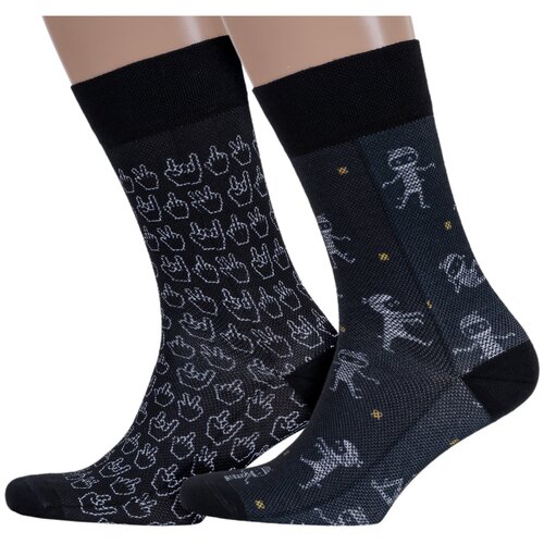 фото Мужские носки diwari, 2 пары, размер 25, мультиколор