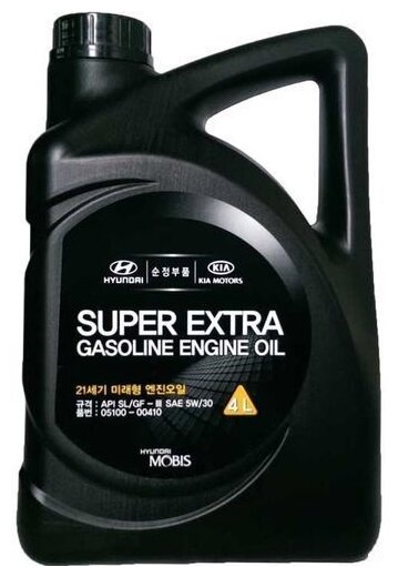 Моторное масло MOBIS Super Extra Gasoline 5W-30 4 л — купить по выгодной цене на Яндекс.Маркете