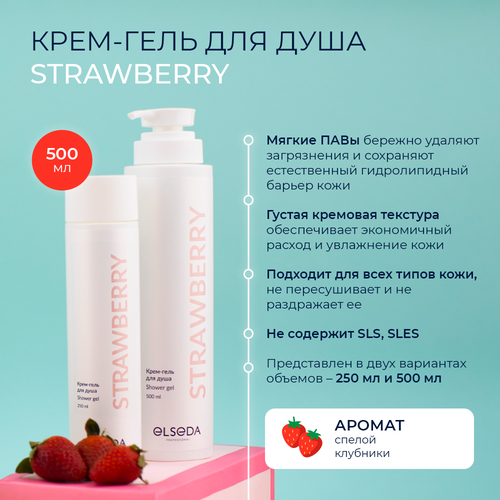 Крем - гель для душат Strawberry