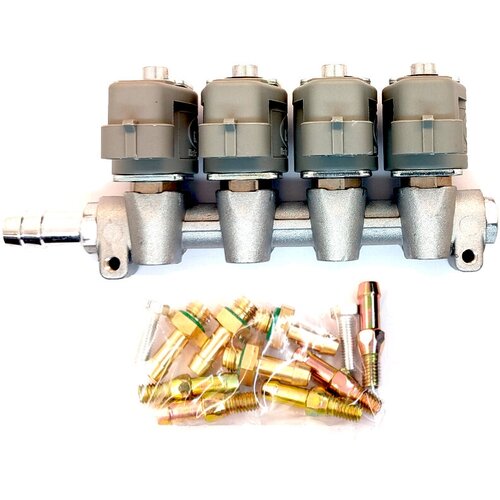 Газовые форсунки Apache 2ом серые катушки на 4 цилиндра AB3 2023₽