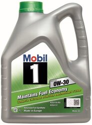 Синтетическое моторное масло MOBIL 1 ESP LV 0W-30, 4 л
