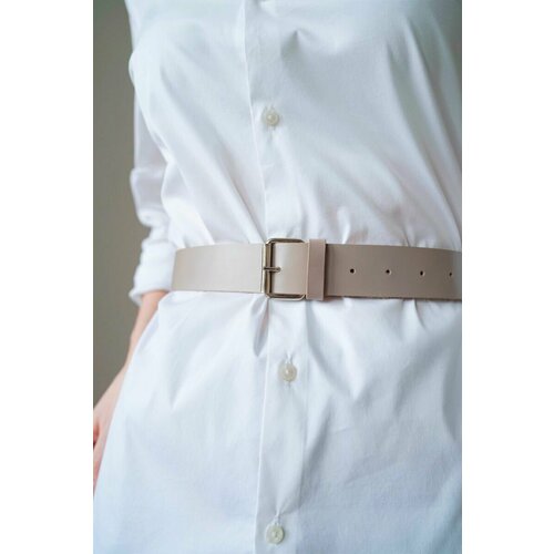 фото Ремень rada leather, размер 101, бежевый