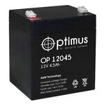 Аккумуляторная батарея Optimus OP 12045 12В 4.5 А·ч - изображение