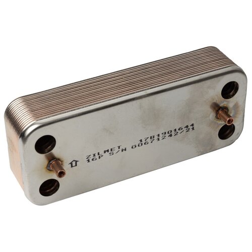 Теплообменник ГВС Zilmet 1901644 - 16 пластин 192 x 142 для Ariston Clas-Genus-Evo 464400₽