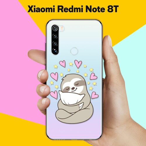 Силиконовый чехол Ленивец на Xiaomi Redmi Note 8T силиконовый чехол небо на xiaomi redmi note 8t