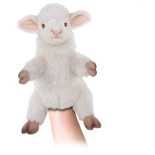 Купить Мягкая игрушка на руку Овечка , 27 см, Hansa, Кукольный театр
