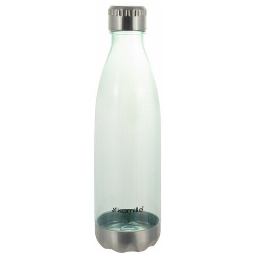Бутылка спортивная для воды 700 мл из пластика тритан, с металлическим дном KAMILLE. бутылка спортивная для воды 700 мл из пластика тритан с металлическим дном kamille