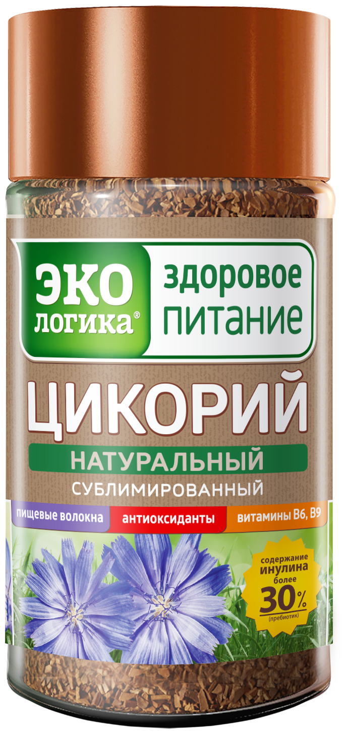 Цикорий экологика Здоровое Питание «Классический» сублимированный 85 г, стеклянная банка. 622317 - фотография № 5