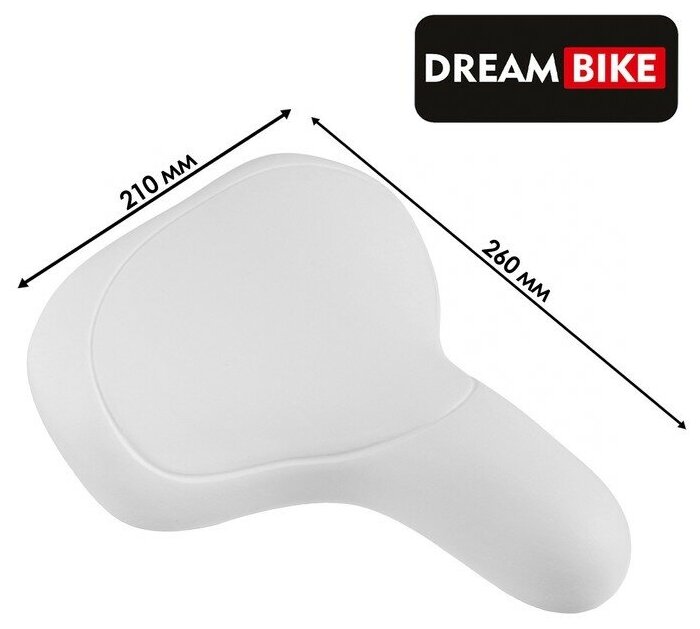 Dream Bike Седло Dream Bike, спорт-комфорт, цвет белый
