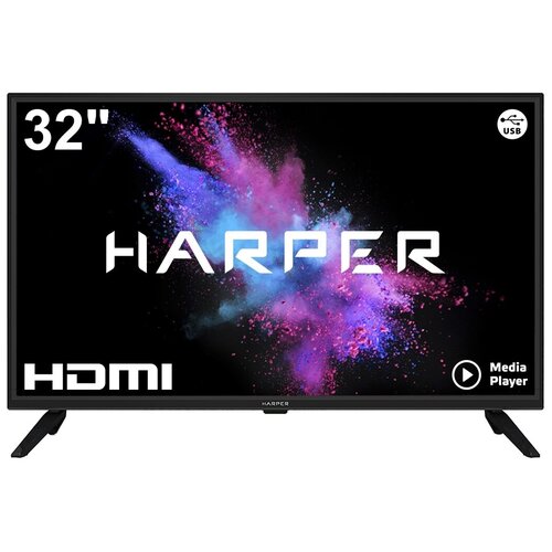 Телевизор Harper 32R670T 321366x768HDMI USBDVB-T2 T C S S2---Черный HD Ready 999000₽