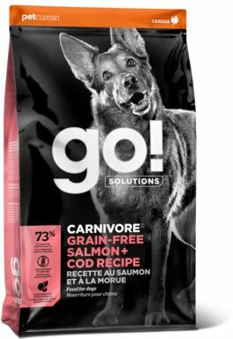 GO Natural holistic Сухой корм беззерновой, с лососем и треской для собак все возрастов (CARNIVORE GF Salmon + Cod Recipe DF)