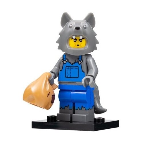 Минифигурка Lego Wolf Costume, Series 23 col23-8 конструктор lego minifigures 71034 8 парень в костюме волка