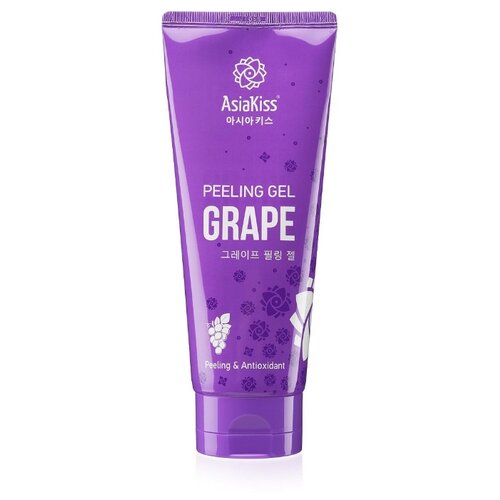 фото Asiakiss пилинг гель для лица grape peeling gel с экстрактом винограда 180 мл