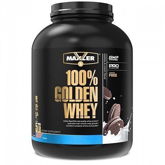 Maxler 100% Golden Whey Protein 2270 гр 5 lb (Maxler) Печенье-крем