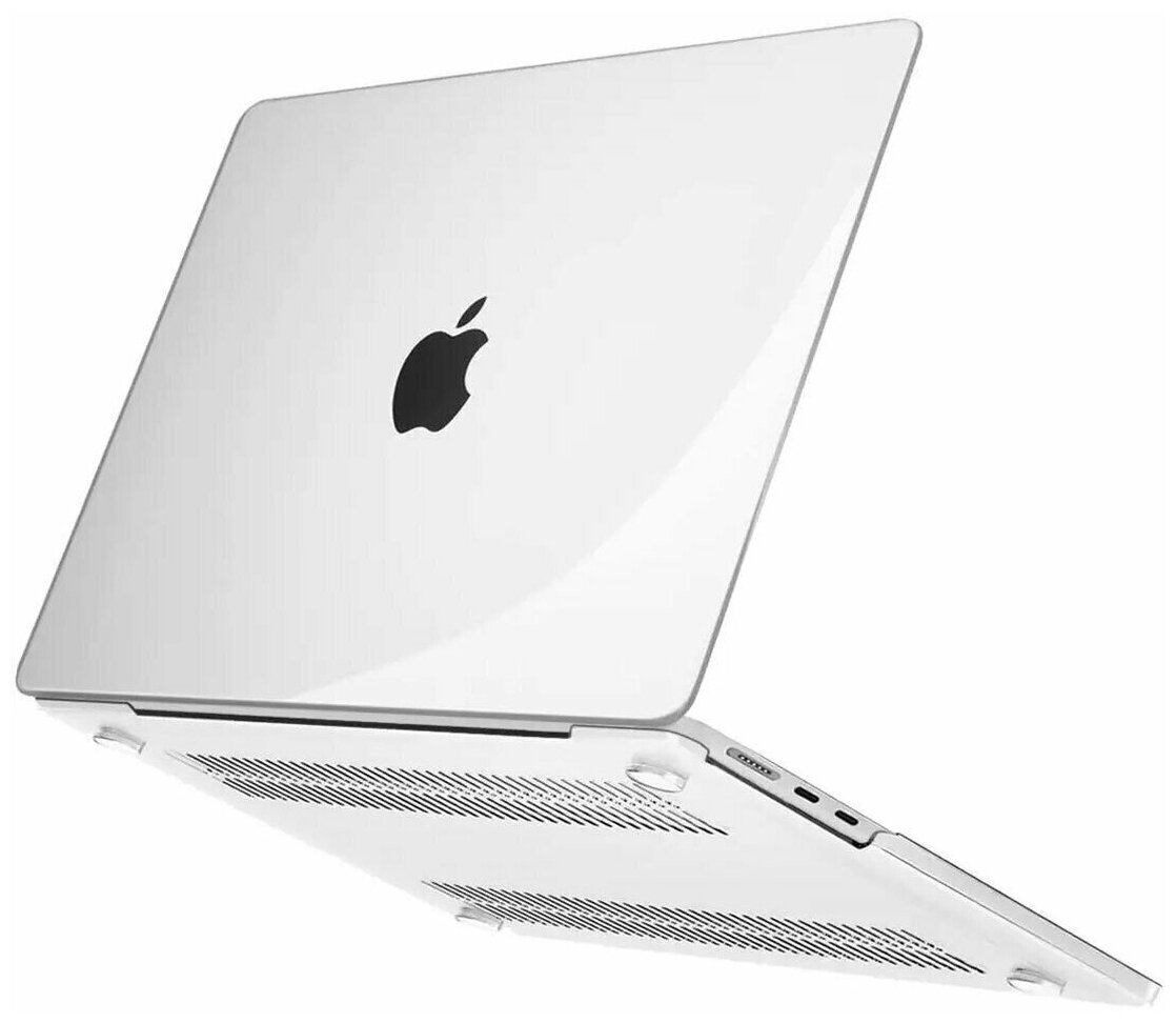 Пластиковый чехол для Apple MacBook Air A2681, 13.6 дюйма, Apple M2 (прозрачный)