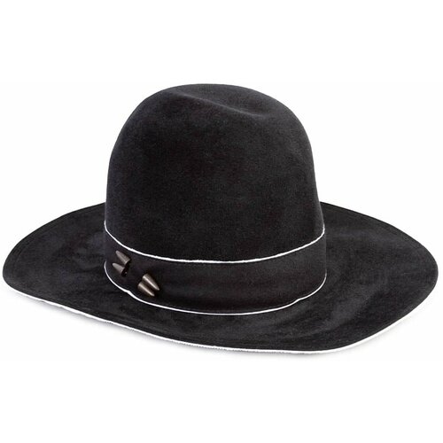 фото Шляпа isabel benenato, шерсть, утепленная, размер m, черный