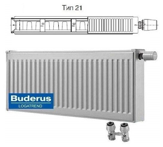 Радиатор Buderus Logatrend VK Profil 21 500 700, белый - фотография № 5