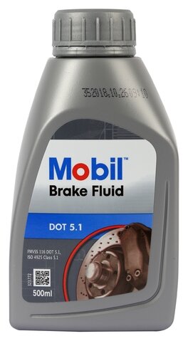Тормозная жидкость Mobil Brake Fluid DOT 5.1 0,5L