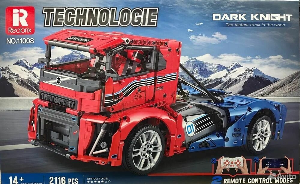 Конструктор Technic техник Гоночный грузовик с ДУ большой