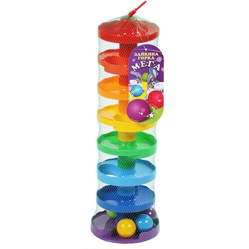 Развивающая игрушка Биплант Зайкина горка №3, разноцветный биплант игра зайкина горка мега