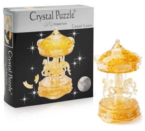 Пазл 3D Crystal Puzzle Золотая карусель