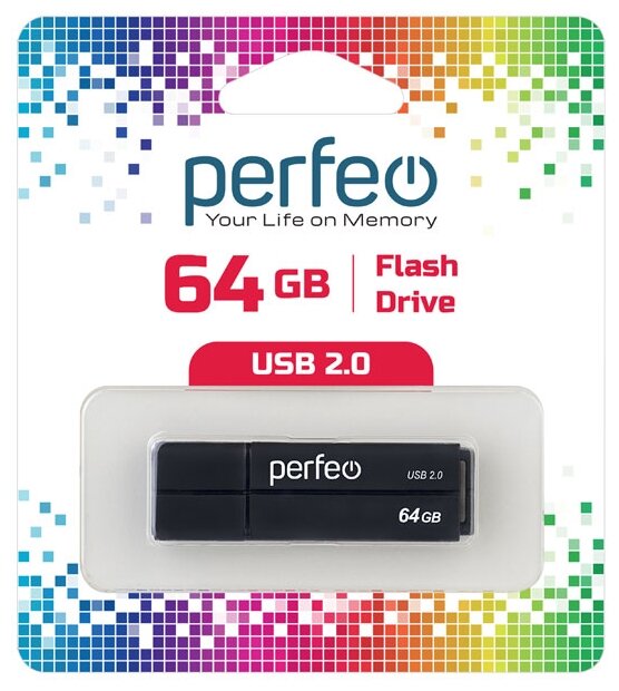 USB флешка Perfeo USB 64GB C01G2 Black