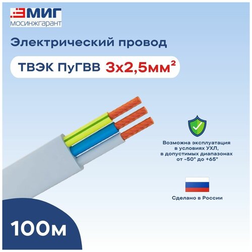 Пугвв 3х2,5 ТУ твэк (100 м)