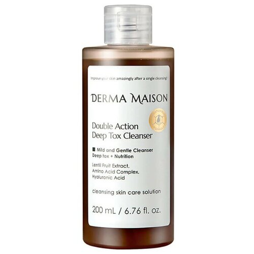 Купить Деликатное средство для глубокого очищения Medi-Peel Derma Maison Double Action Deep Tox Cleanser (200 мл), белый/оранжевый