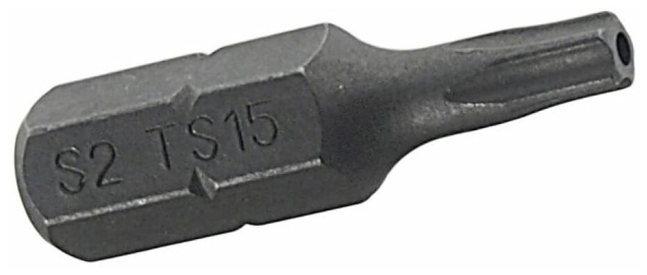 Бита 1/4"DR 5-гранная TORX с отверствием TS15Hх25мм JTC JTC-1192515