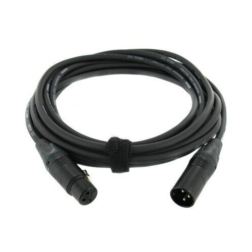 Cordial CPM 5 FM-FLEX микрофонный кабель XLR female/XLR male, разъемы Neutrik, 5,0 м, черный микрофонный кабель cordial cxm 5 fm