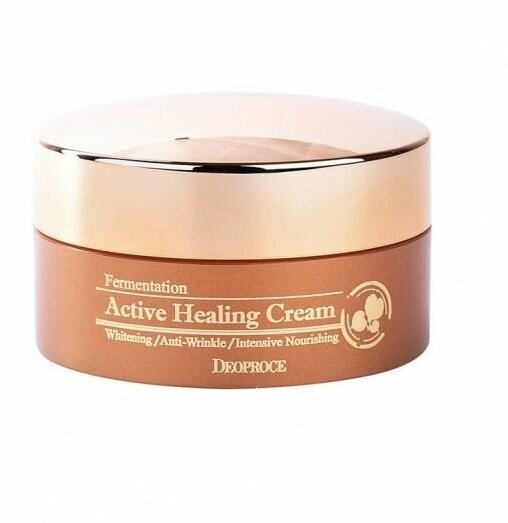 Крем для лица питательный кислородный [Deoproce] Fermentation Active Healing Cream